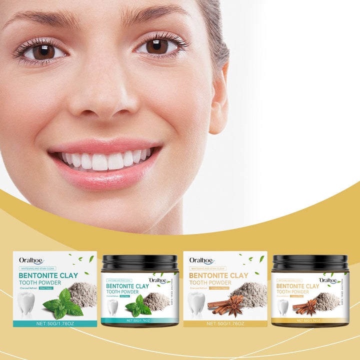 Bentonite Clay Tooth Powder – Natural Whitening & Stain