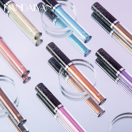 12 Color Liquid Eyeshadow for High-Shine Sparkle Looks