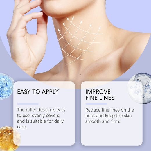 Neck Firming Cream With Roller Massager For Sagging Skin