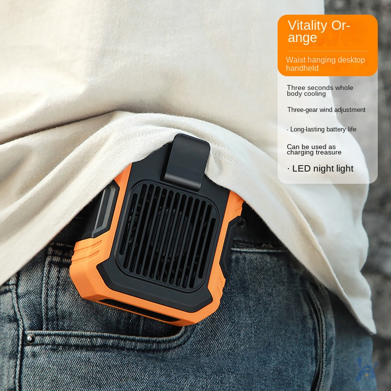 Bladeless Waist Fan — Hands-Free Cooling Anywhere