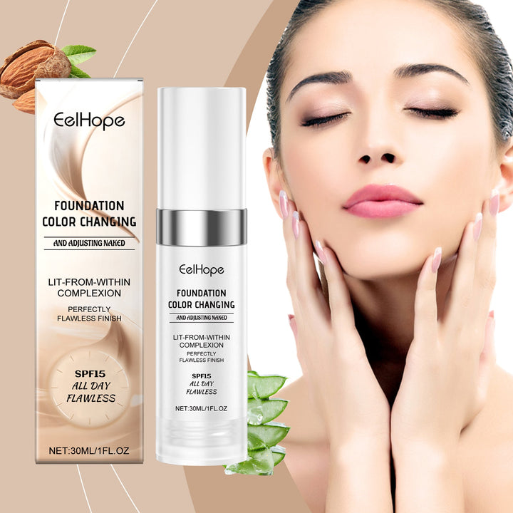 Color-Changing Foundation for a Dewy, Even Complexion
