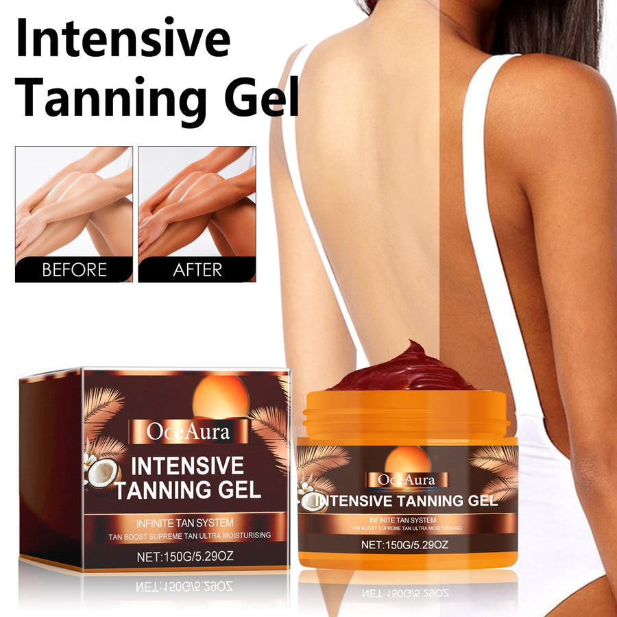 Intensive Tanning Gel - Sun-Free Wheat Glow, No Streaks