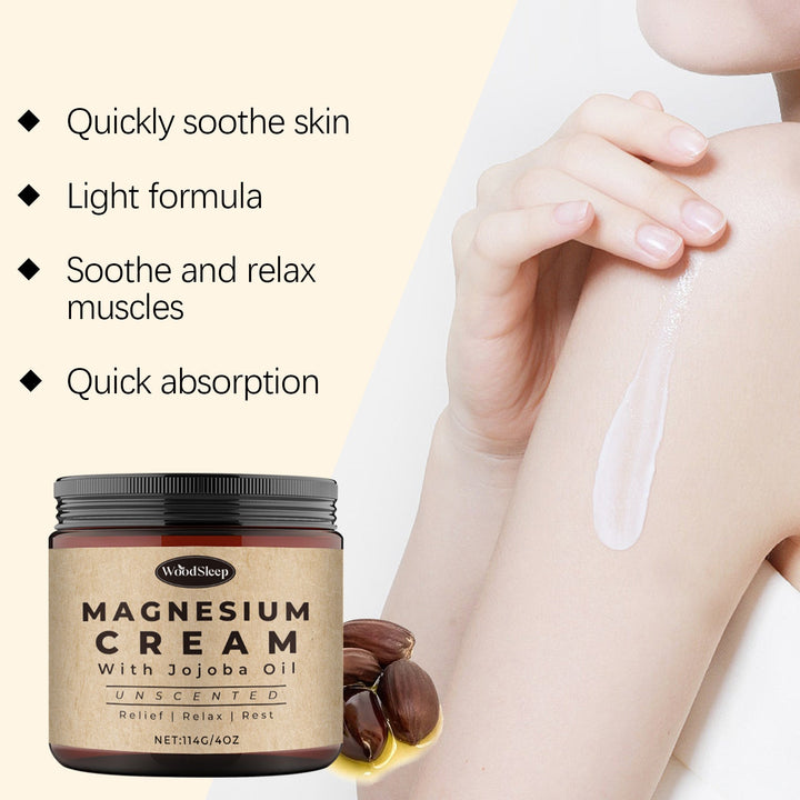 Magnesium Body Cream With Jojoba Oil for Relaxation