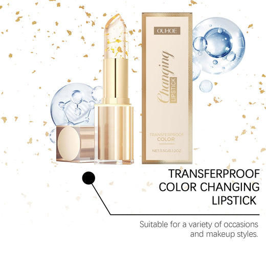 Gold Leaf Color-Changing Lip Balm, Transferproof Shade