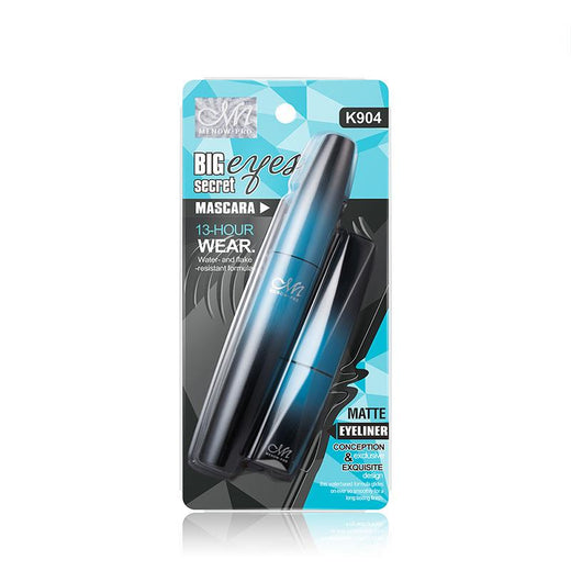 Waterproof Curling Mascara and Matte Eyeliner Set for Eyes
