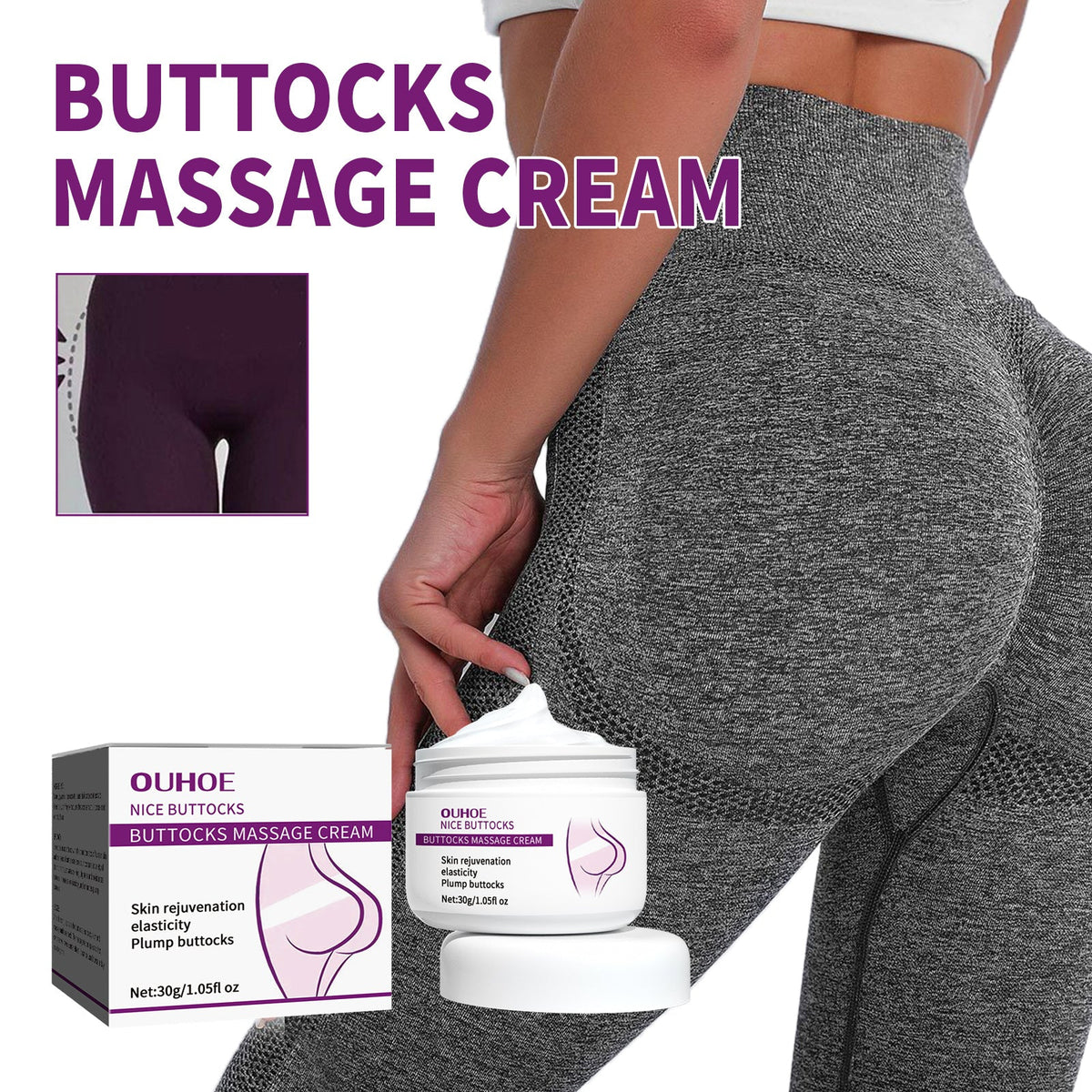 Buttocks Massage Cream for Firming & Hip Toning