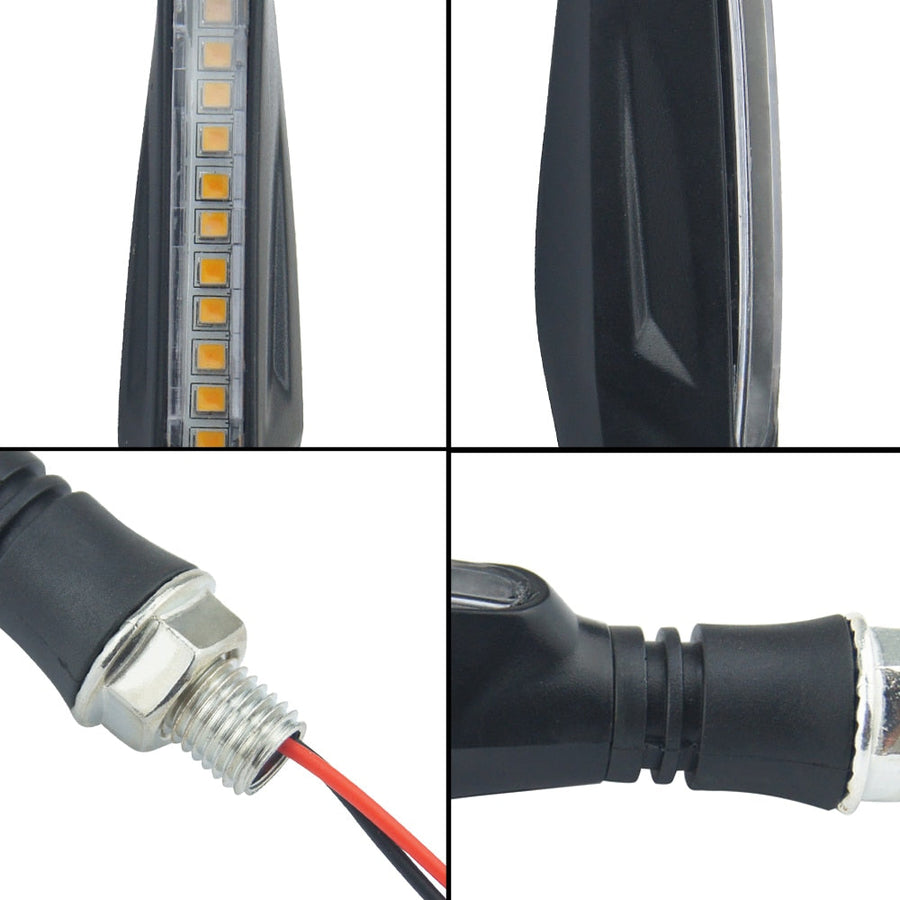 Motorcycle LED Turn Signals — Flowing Water Effect, IP68