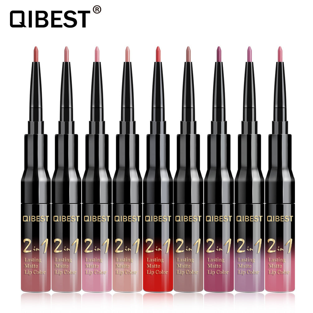 2-in-1 Matte Lip Gloss Pen for Defined, Lasting Color