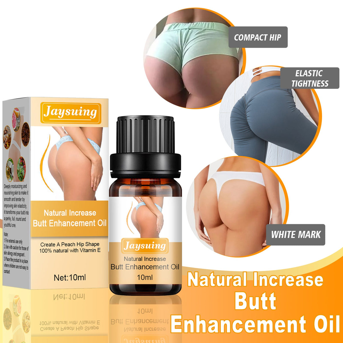 Butt Lift Essential Oil for Firmer, Lifted Hip Contour