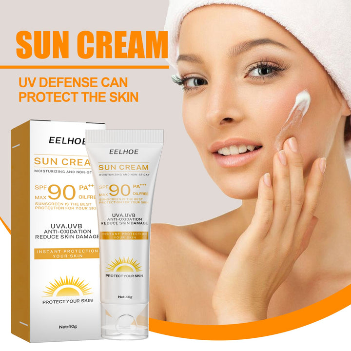 SPF 90 Sunscreen Cream That Never Leaves White Cast