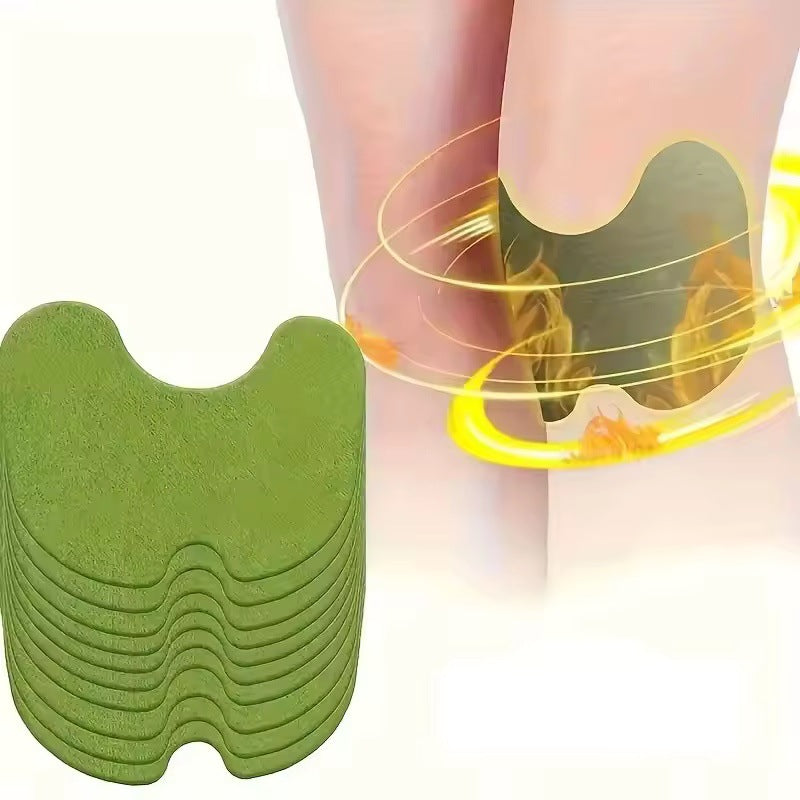 Male athlete in squat position showing improved form after knee patch application