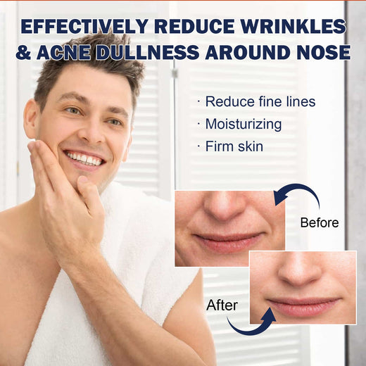 Men's Nasolabial Fold Patches for Smoother-Looking Skin