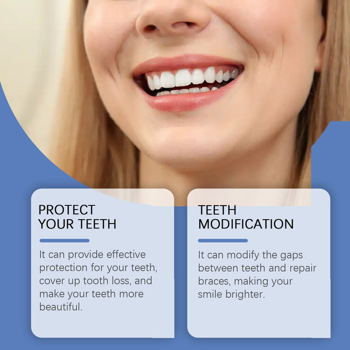 Silicone Denture Set — Custom-Fit Teeth & Instant Smile