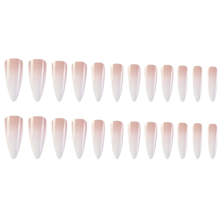 Milky Ombre Almond Press-On Nails — Salon-Perfect Gradient