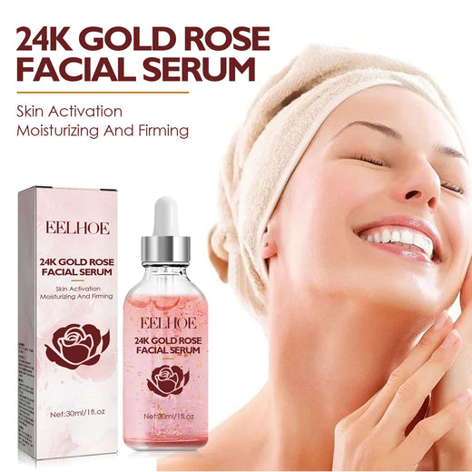 24K Gold Rose Face Serum for Firm, Bright Skin