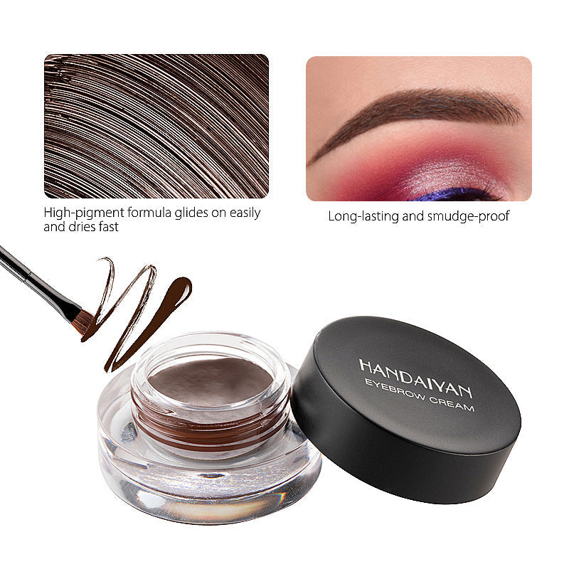 Waterproof Eyebrow Gel & Eyeliner Cream, 12 Colors