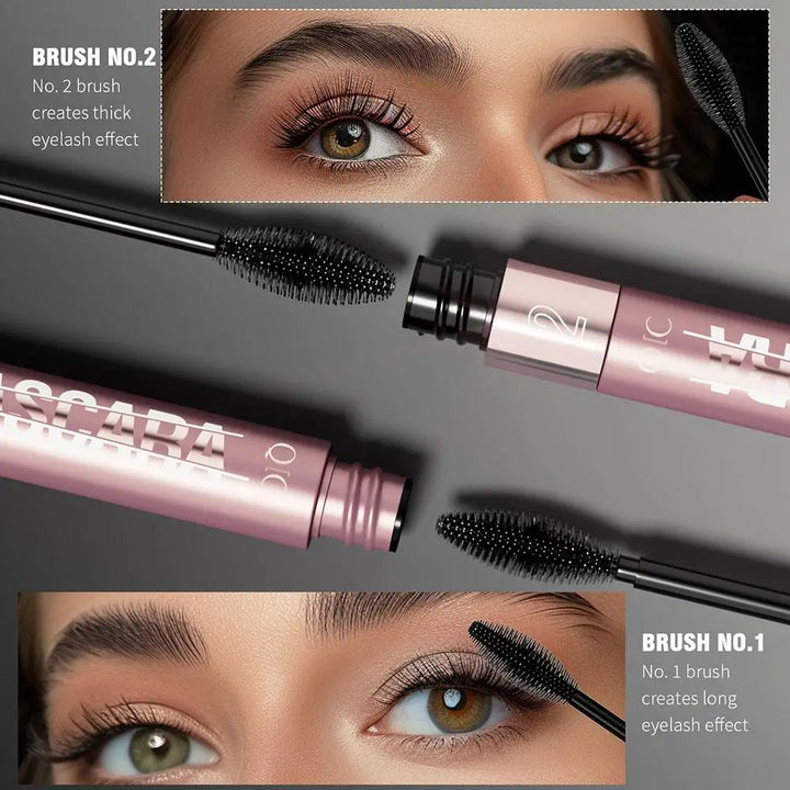 Waterproof Dual-Brush Mascara for Longer, Fuller Lashes