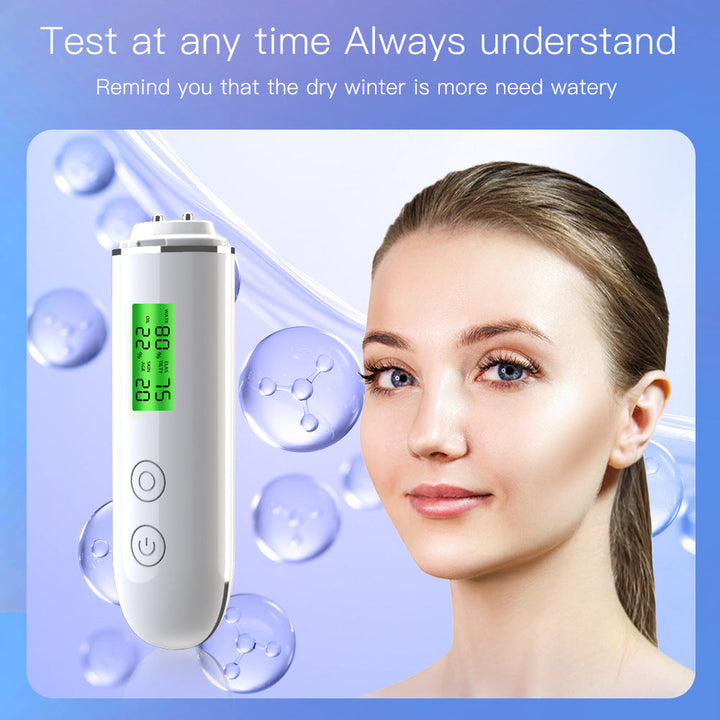 Skin Moisture Tester — Professional 10‑in‑1 Analysis