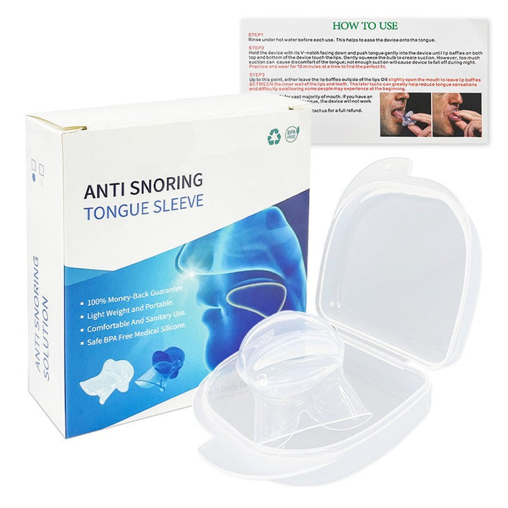 Anti-Snoring Tongue Sleeve — Quiet, Deep Sleep in One
