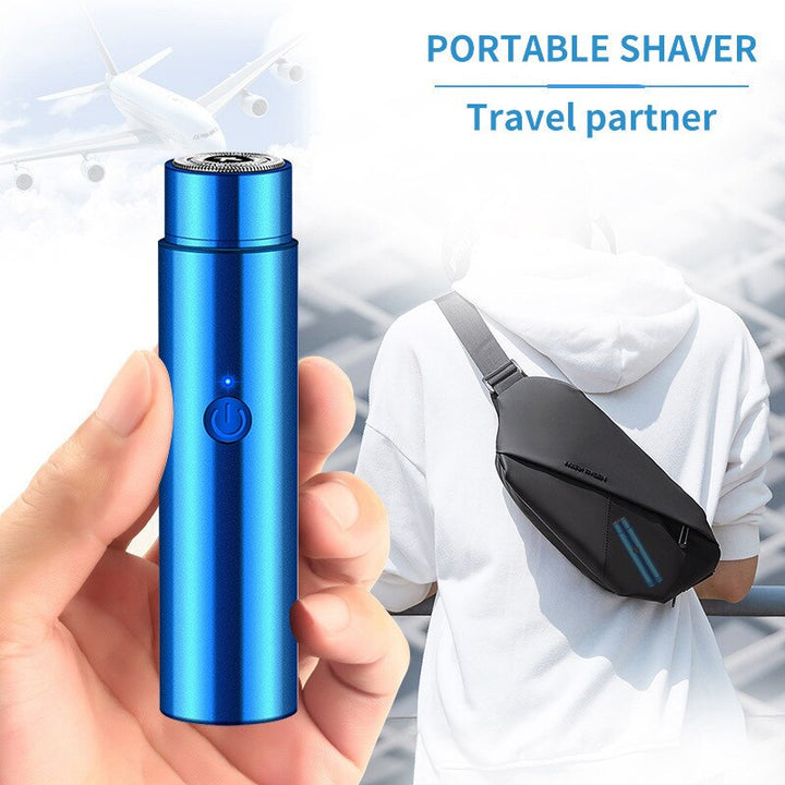 Compact Electric Shaver — 360° Turbine Blade for a Flawless