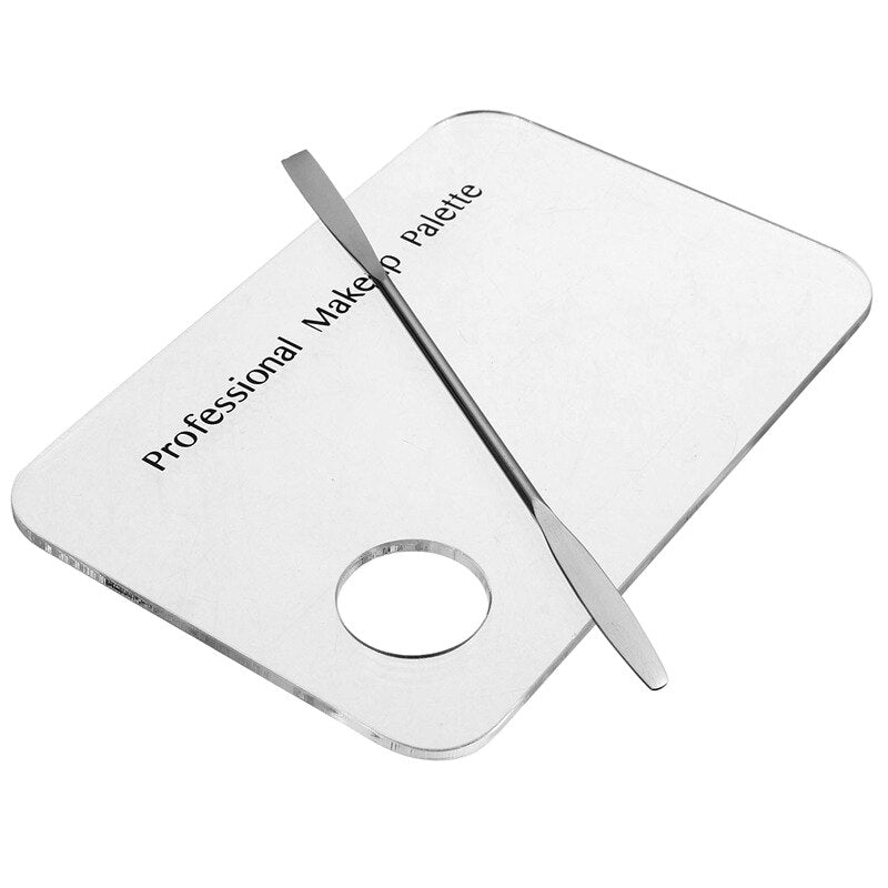 Makeup Palette Mixing Spatula Set — Transparent Acrylic