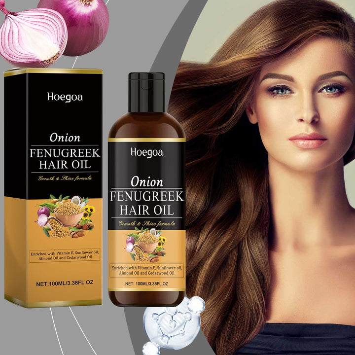 Onion Hair Oil for Dry Hair & Thicker-Looking Strands