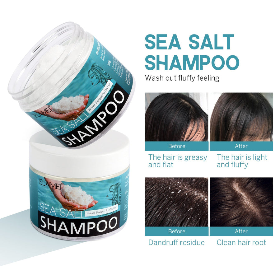 Sea Salt Shampoo for Oily, Buildup-Prone Scalp Care