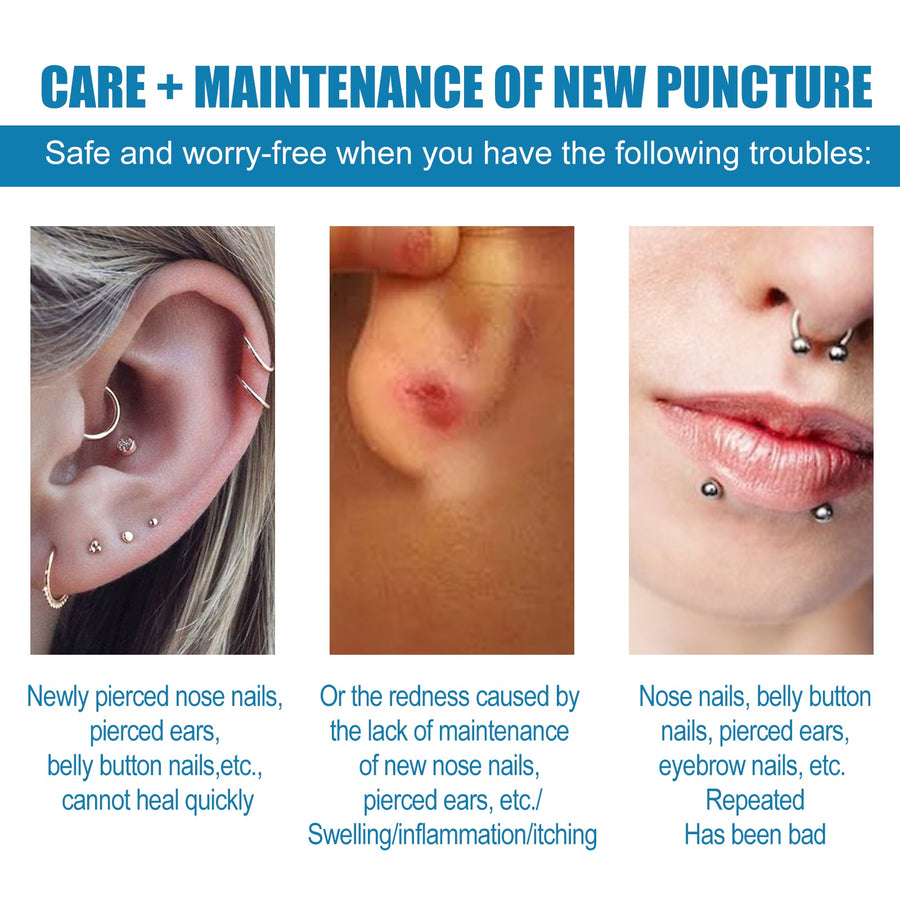 Piercing Aftercare Drops for Gentle Healing Support