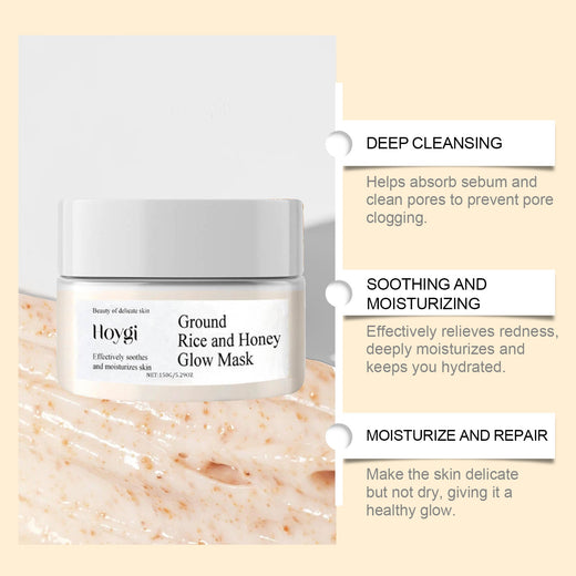 Honey Rice Mud Mask for Clogged Pores & Dry Skin