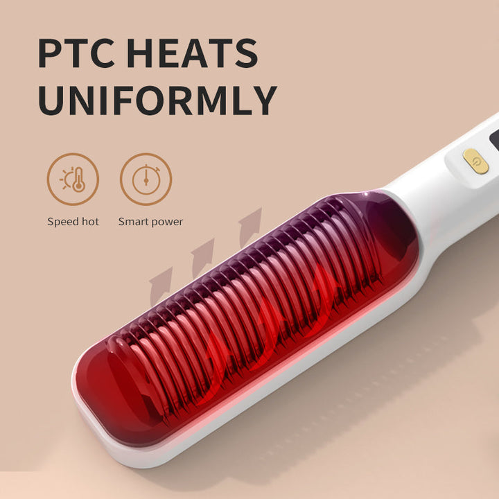 Electric Straightening Comb with Ionic Technology — Sleek
