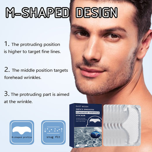 Men's Forehead Wrinkle Patches for Smoother-Looking Skin
