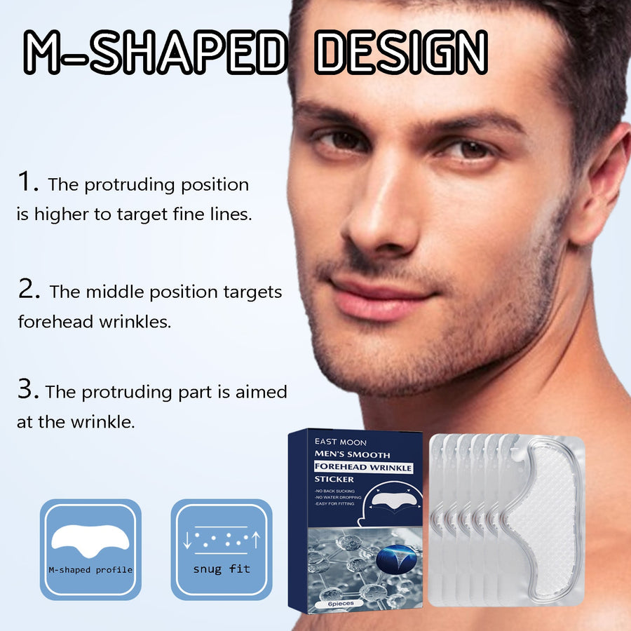 Men's Forehead Wrinkle Patches for Smoother-Looking Skin