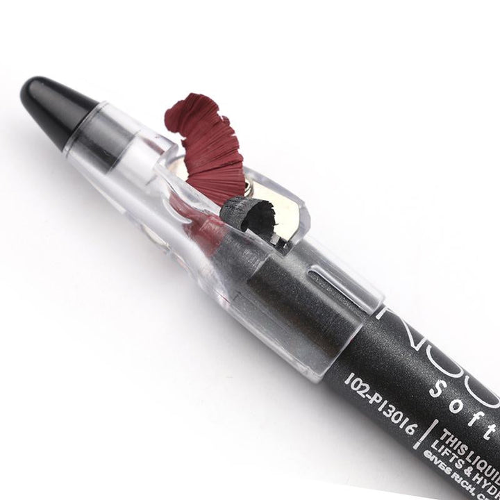 12-Color Waterproof Lipstick Pen Set With Sharpener