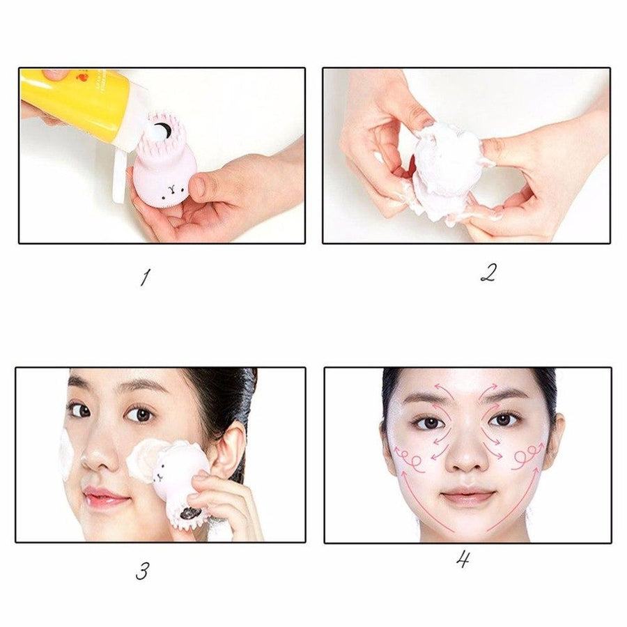 Silicone Facial Cleansing Brush — Deep Pore Exfoliation +