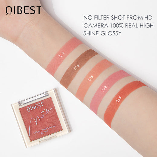 Pressed Blush Powder for Natural Pearlescent Cheeks