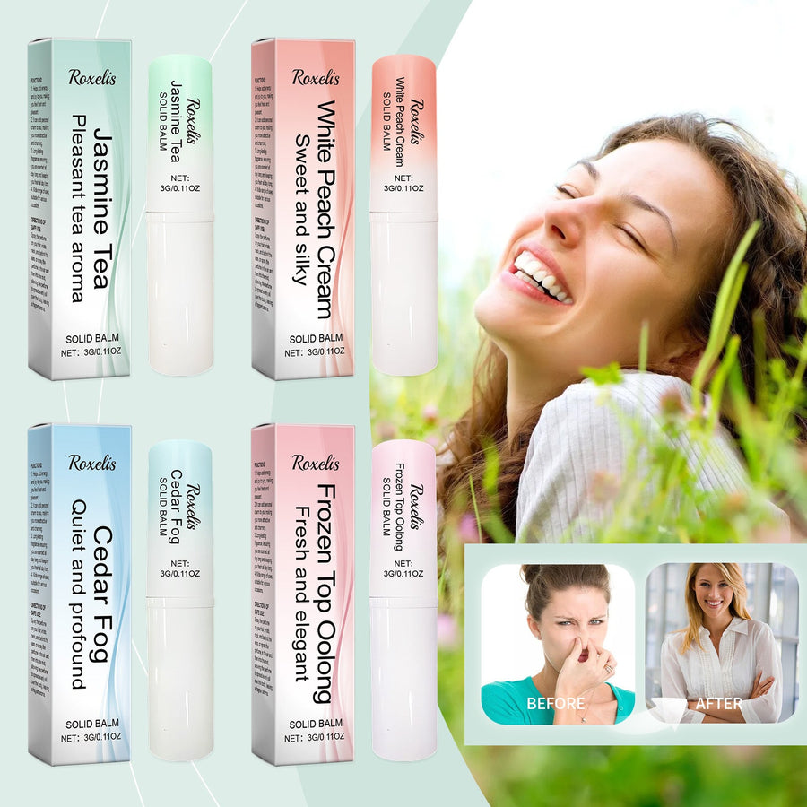 Portable Solid Fragrance Balm for Fresh Scent Touch-Ups