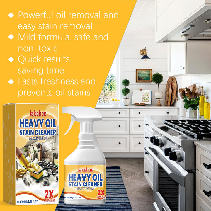 Kitchen Oil Removal Spray — 2X Heavy Grease Cleaner