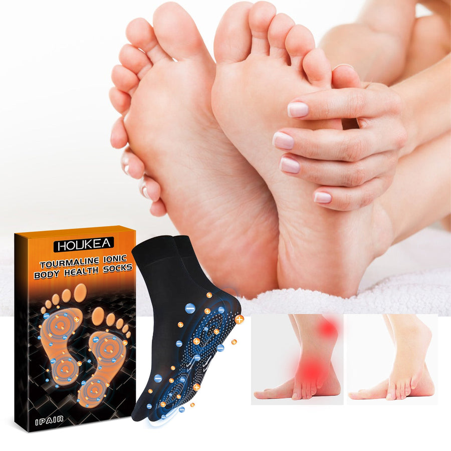 Tourmaline Ionic Thermal Socks — Warmth & Muscle Relief