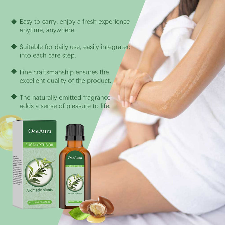 Eucalyptus Body Oil for Dry Skin and Daily Stress Relief