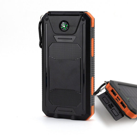 Solar Power Bank 20000mAh — Waterproof with Compass