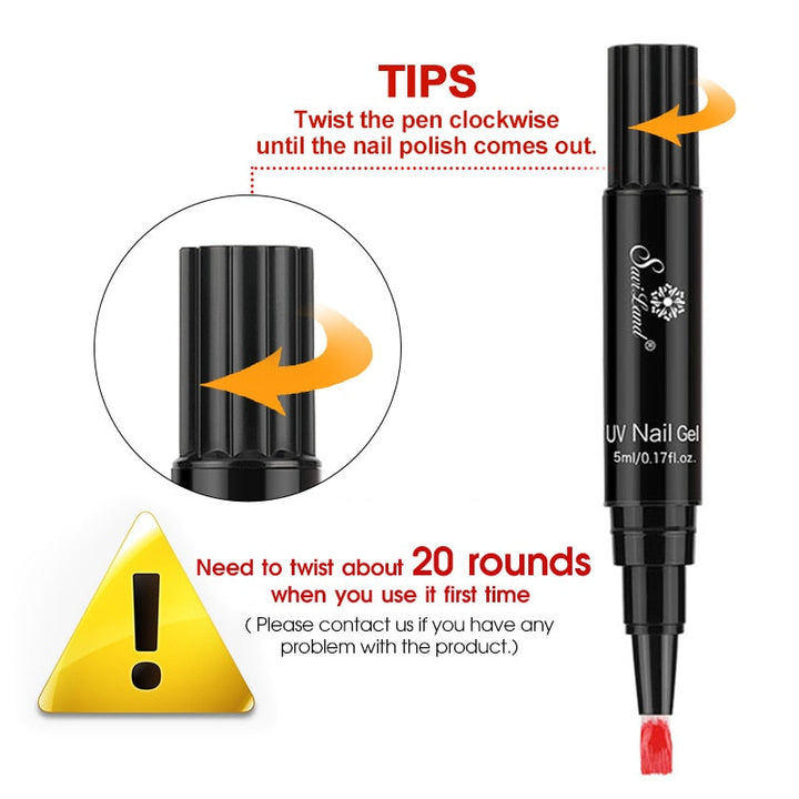 3‑in‑1 Gel Nail Pen — 60 Colors, Salon‑Quality Manicure