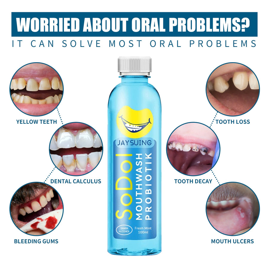 Mouthwash Removes Stains & Freshens Breath — Alcohol-Free