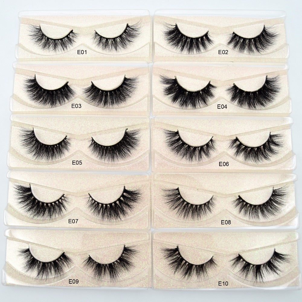 3D False Eyelashes for Soft, Wispy Glam Eye Volume