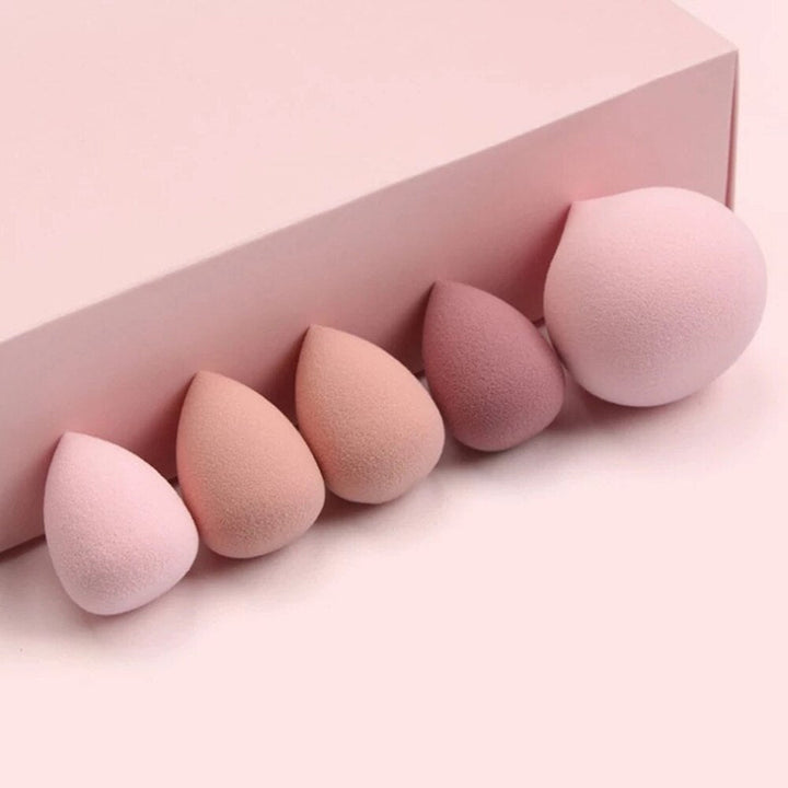 Professional Makeup Sponge Set (5-Piece) — Poreless Finish