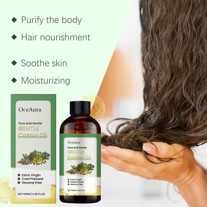 Cold-Pressed Castor Oil for Hair Growth and Skin