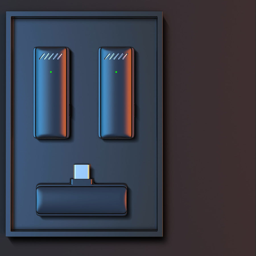 Lavalier Wireless Microphone System — AI Noise Reduction
