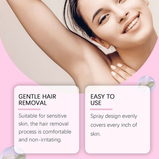 Gentle Hair Removal Mousse Spray for Smooth Sensitive Skin