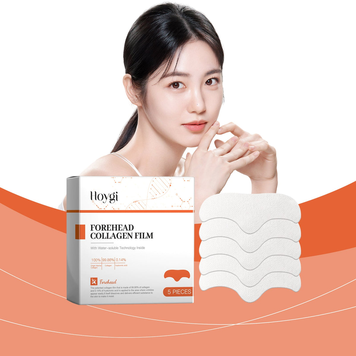 Hydrolyzed Collagen Forehead Patch for Smoother Fine Lines