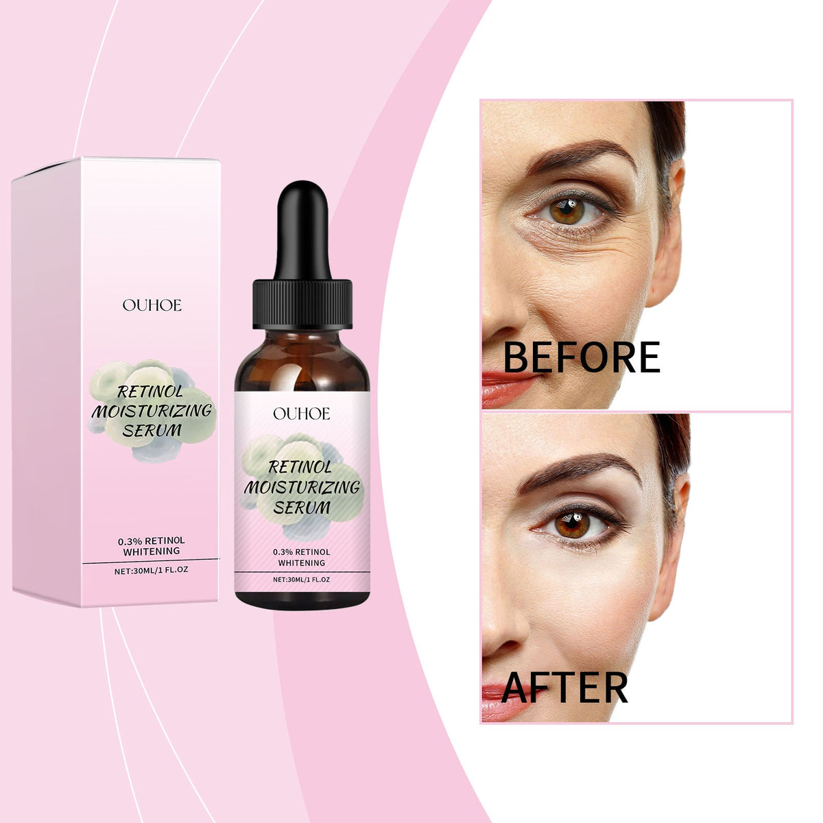 Retinol Hydrating Serum With Vitamin C for Fine Lines