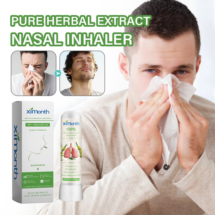Herbal Nasal Inhaler — Deep Lung Detox & Respiratory Relief